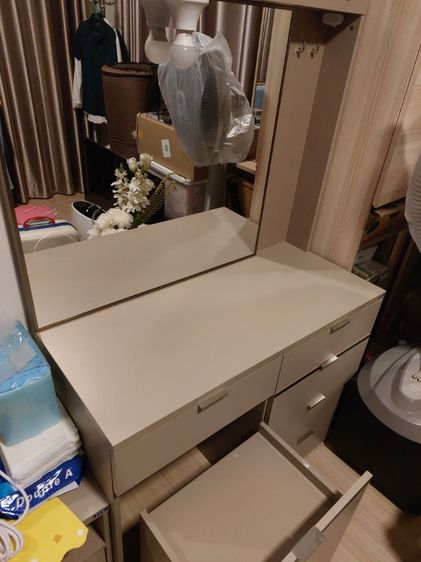 โต๊ะเครื่องแป้ง หน้ากว้าง 1 เมตร