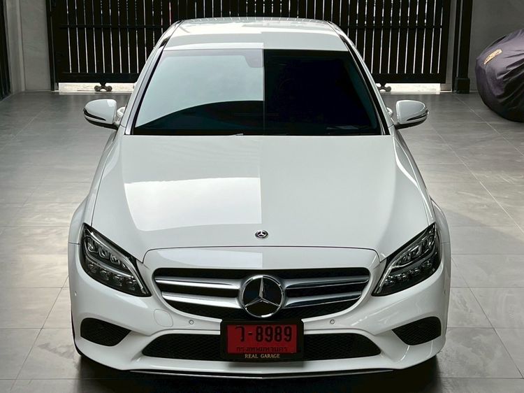 Mercedes-Benz C-Class 2020 C300 Sedan ปลั๊กอินไฮบริด (PHEV) ไม่ติดแก๊ส เกียร์อัตโนมัติ ขาว รูปที่ 3