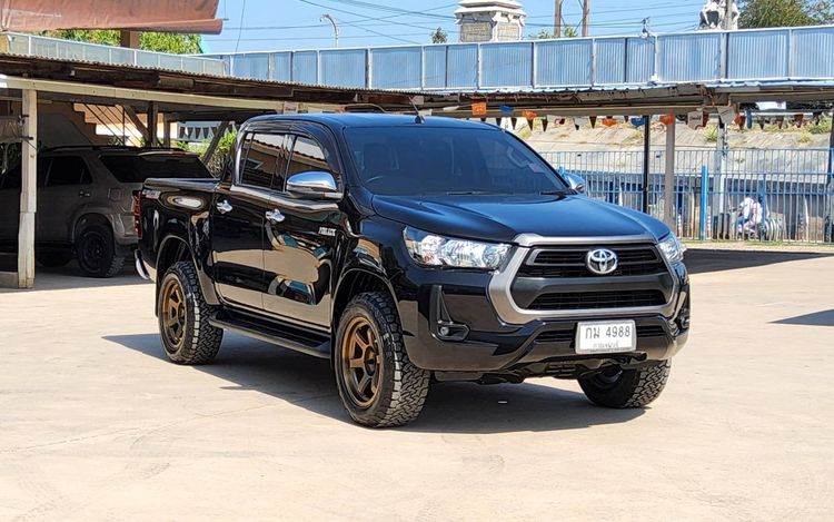 Toyota Hilux Revo 2021 Double Cab 2.4 Mid Prerunner Pickup ดีเซล ไม่ติดแก๊ส เกียร์ธรรมดา ดำ รูปที่ 3