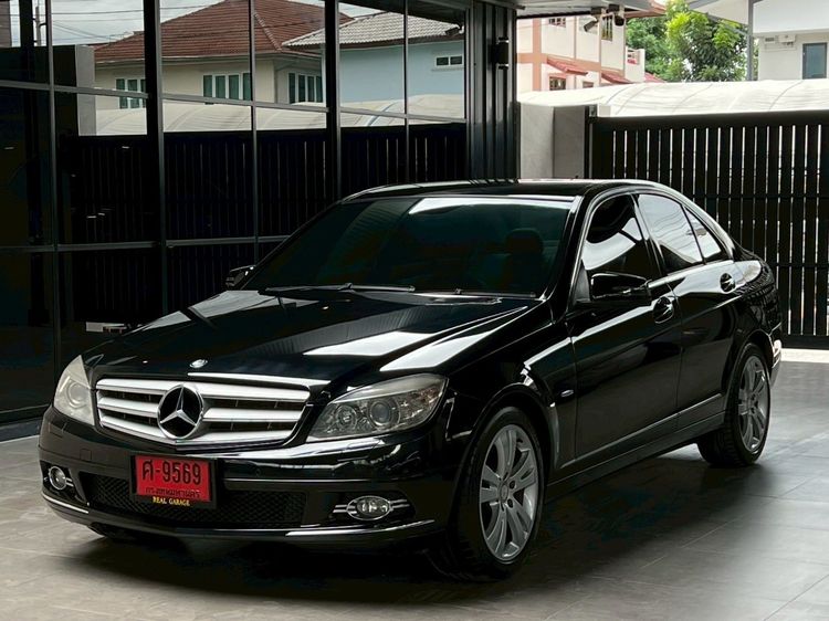 Mercedes-Benz C-Class 2009 C200 Kompressor Sedan เบนซิน ไม่ติดแก๊ส เกียร์อัตโนมัติ ดำ