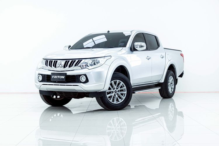 Mitsubishi Triton 2016 2.4 Plus Pickup ดีเซล ไม่ติดแก๊ส เกียร์อัตโนมัติ เทา