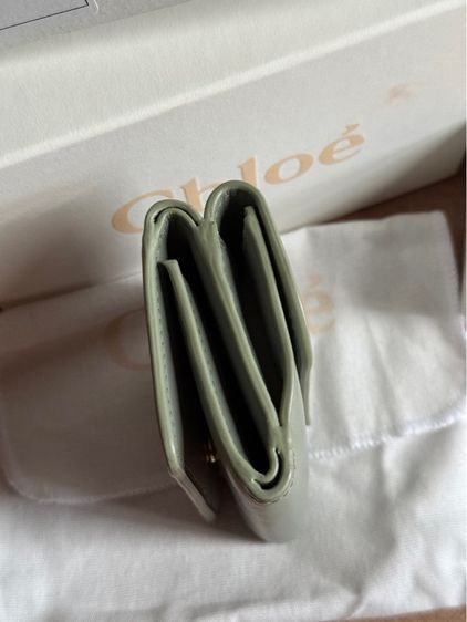 กระเป๋าสตางค์ Chloé Sense Compact Wallet in Faded Green 🌿 รูปที่ 7