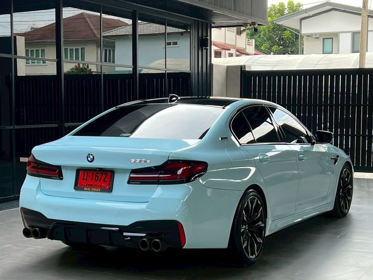 BMW Series 5 2019 530e Sedan ปลั๊กอินไฮบริด (PHEV) ไม่ติดแก๊ส เกียร์อัตโนมัติ ฟ้า รูปที่ 4