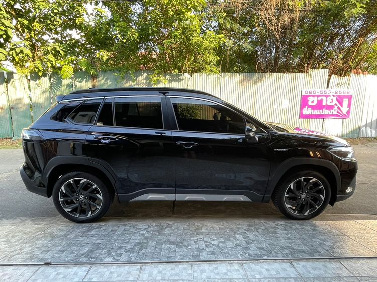 Toyota Corolla Cross 2022 1.8 HEV GR Sport Utility-car ไฮบริด ไม่ติดแก๊ส เกียร์อัตโนมัติ ดำ รูปที่ 3