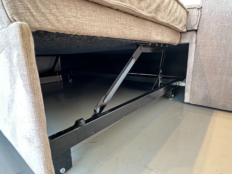 โซฟาเบด เบาะผ้ากำมะหยี่สีน้ำตาล พิงหลังปรับเอนได้ 3 ระดับ รูปที่ 13