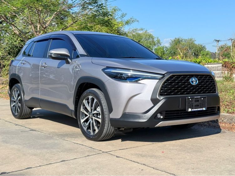 Toyota Corolla Cross 2020 1.8 Hybrid Premium ไฮบริด เกียร์อัตโนมัติ เทา รูปที่ 2