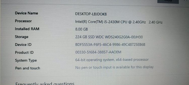 โน๊ตบุ๊ค HP Pavilion g Series, i5 .ใช้งานได้ปกติ ขายตามสภาพ(แบตกับลำโพง)  รูปที่ 4