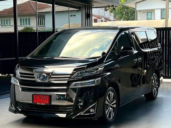 รถ Toyota Vellfire 2.5 Hybrid E-Four 4WD สี ดำ