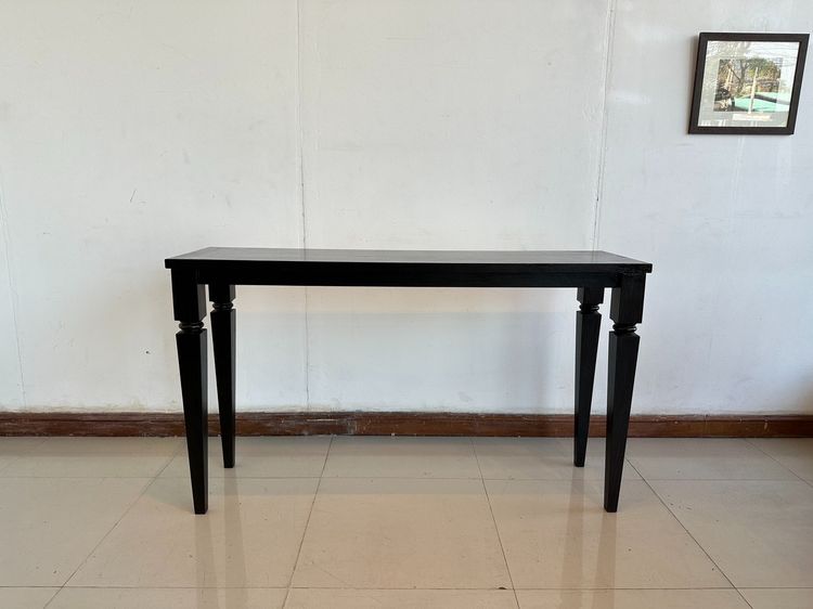 อื่นๆ โต๊ะคอนโซลไม้จริง สไตล์วินเทจ สีน้ำตาลเข้ม ขาเหลี่ยม 