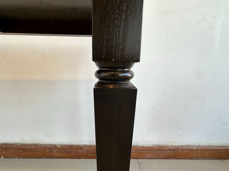 โต๊ะคอนโซลไม้จริง สไตล์วินเทจ สีน้ำตาลเข้ม ขาเหลี่ยม  รูปที่ 7