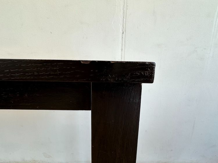 โต๊ะคอนโซลไม้จริง สไตล์วินเทจ สีน้ำตาลเข้ม ขาเหลี่ยม  รูปที่ 6