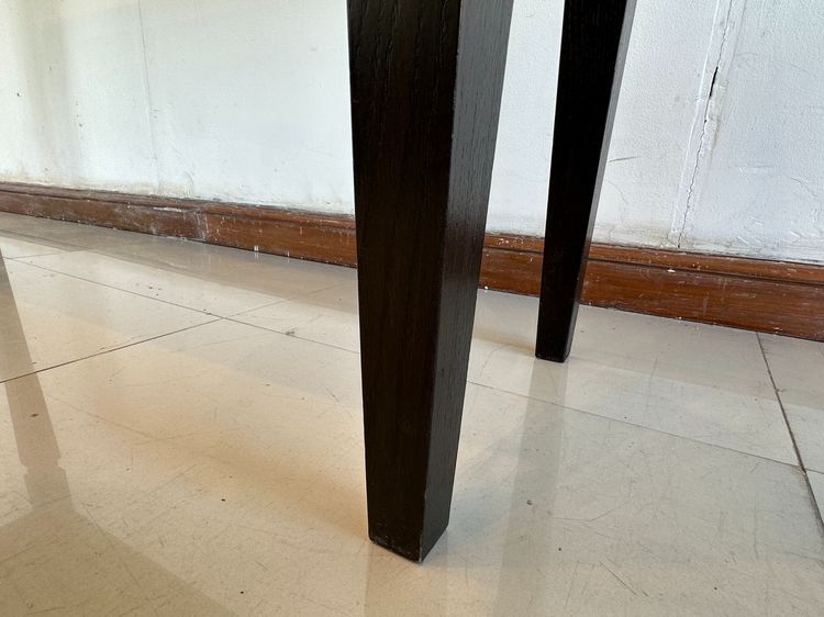 โต๊ะคอนโซลไม้จริง สไตล์วินเทจ สีน้ำตาลเข้ม ขาเหลี่ยม  รูปที่ 9