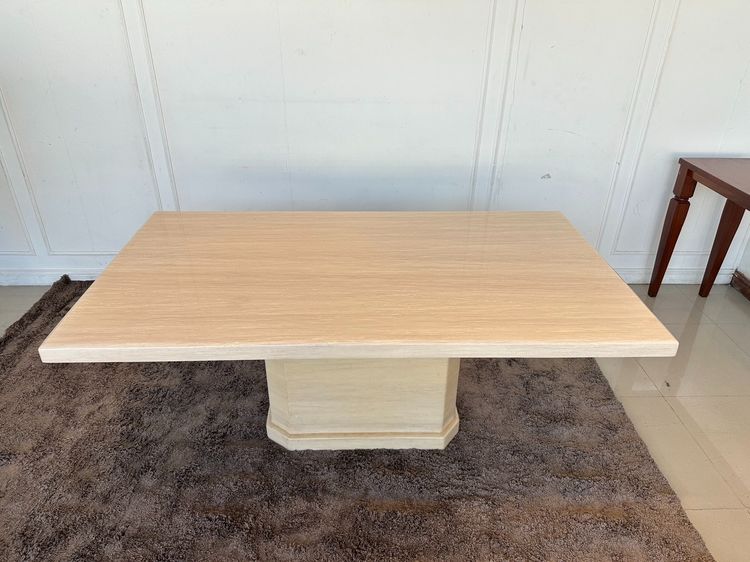 ชุดโต๊ะทานอาหาร 6 ที่นั่ง ท็อปหินเทียมสีครีม รูปที่ 9