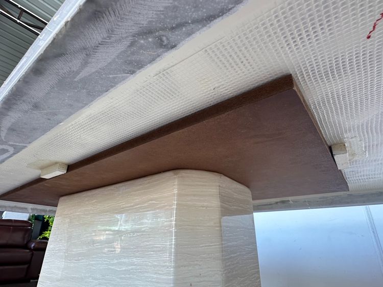 ชุดโต๊ะทานอาหาร 6 ที่นั่ง ท็อปหินเทียมสีครีม รูปที่ 12