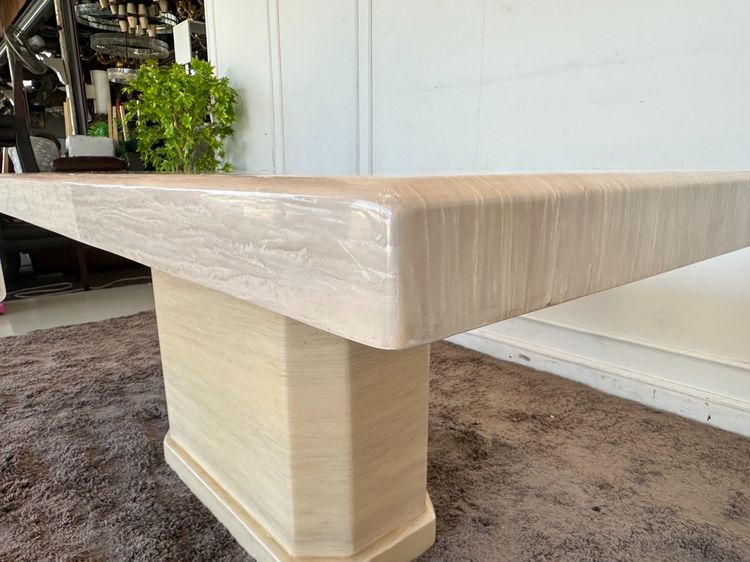 ชุดโต๊ะทานอาหาร 6 ที่นั่ง ท็อปหินเทียมสีครีม รูปที่ 11