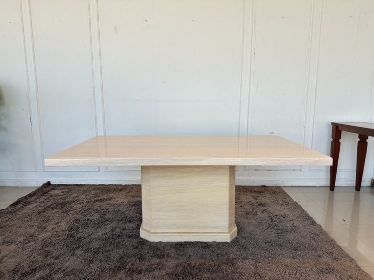 ชุดโต๊ะทานอาหาร 6 ที่นั่ง ท็อปหินเทียมสีครีม รูปที่ 8