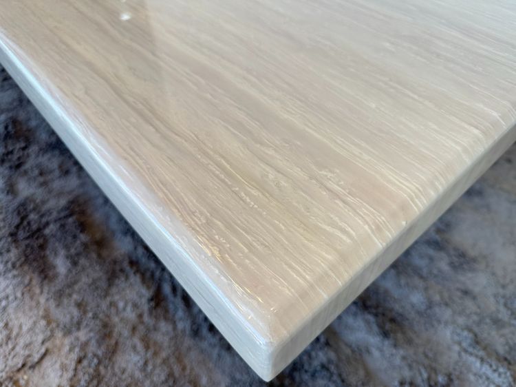 ชุดโต๊ะทานอาหาร 6 ที่นั่ง ท็อปหินเทียมสีครีม รูปที่ 10