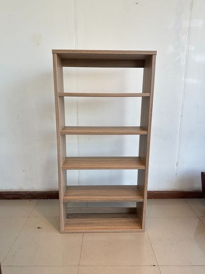 ชั้นวางของ 5 ชั้นวาง โครงไม้ MDF สีบีช รูปที่ 2