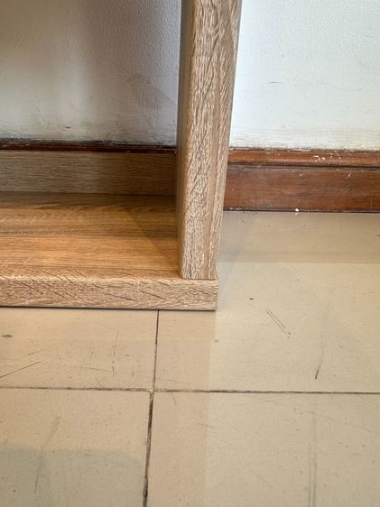 ชั้นวางของ 5 ชั้นวาง โครงไม้ MDF สีบีช รูปที่ 10