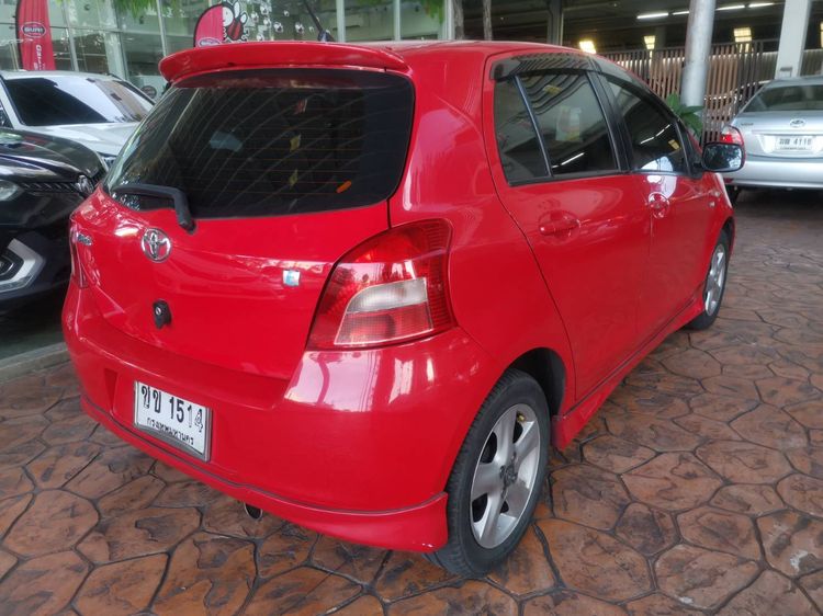 Toyota Yaris 2006 1.5 E Sedan เบนซิน ไม่ติดแก๊ส เกียร์อัตโนมัติ แดง รูปที่ 4