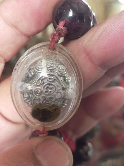 ราหูกบกินเดือนกินตะวันเนื้อเงินยวงแท้ของดีเสริมดวงชะตาหายากราคาไม่แพง รูปที่ 2