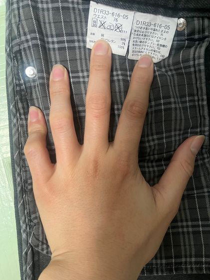 กางเกงยีนส์สีเทาดำ Burberry Black Label Size76 JPN  รูปที่ 7