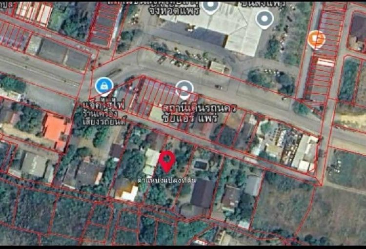 ไห้เช่าที่ดิน 314 ตรว บริเวณสถานีขนส่งแพร่ หลังตึกนครชัยแอร์