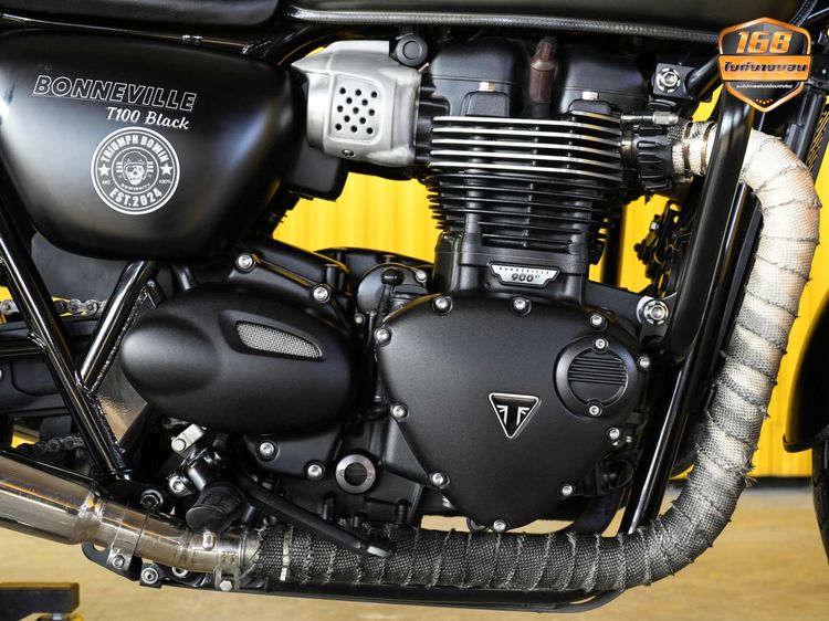 Triumph Bonneville T100 BLACK จดปี 2020 ฟรีดาวน์ออกรถใช้เงิน 0 บาท รูปที่ 17