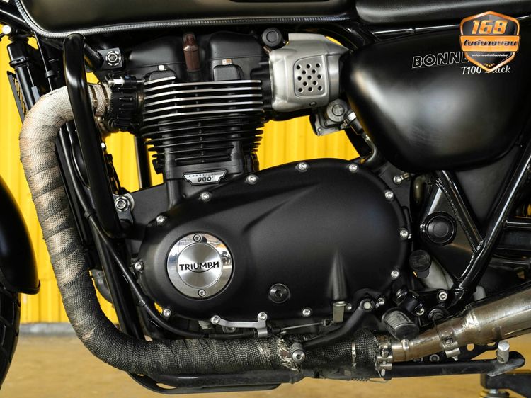 Triumph Bonneville T100 BLACK จดปี 2020 ฟรีดาวน์ออกรถใช้เงิน 0 บาท รูปที่ 16