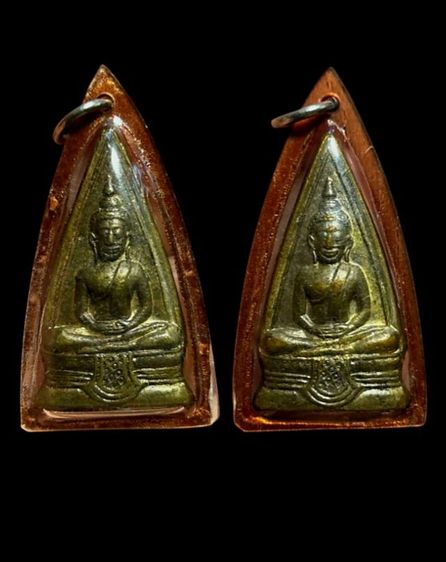 หลวงพ่อโสธรพิมพ์2หน้า เลี่ยมเก่าไม่ทราบปี จ.ฉะเชิงเทรา รูปที่ 6