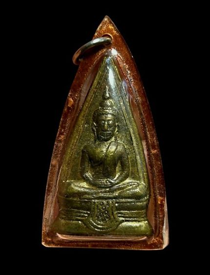 หลวงพ่อโสธรพิมพ์2หน้า เลี่ยมเก่าไม่ทราบปี จ.ฉะเชิงเทรา รูปที่ 2