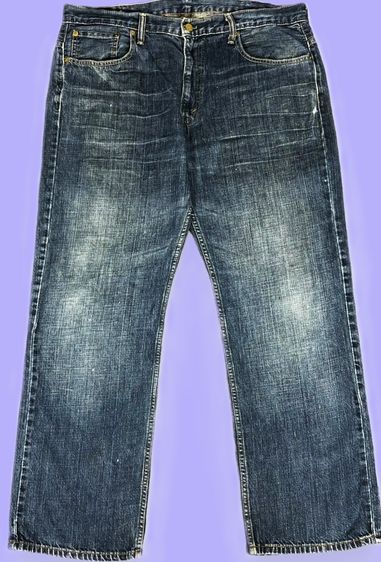 Levi’s 569 Loose Straight Jeans Men’s Light Wash Denim  รูปที่ 13