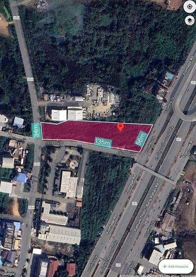 ขายที่ดินเปล่าพื้นที่ 3-3-82 ไร่ ติดถนนปทุมธานี-บางปหัน(ถนน347) ต.เชียงรากใหญ่ อ.สามโคก จ.ปทุมธานี