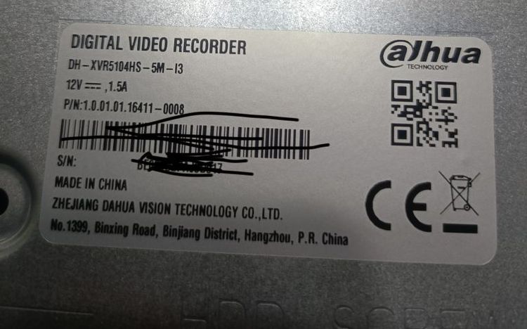 DH-XVR5104HS-I3 เครื่องบันทึกกล้องวงจรปิด Dahua Wizsense DVR 4CH
 ประกัน 3ปี