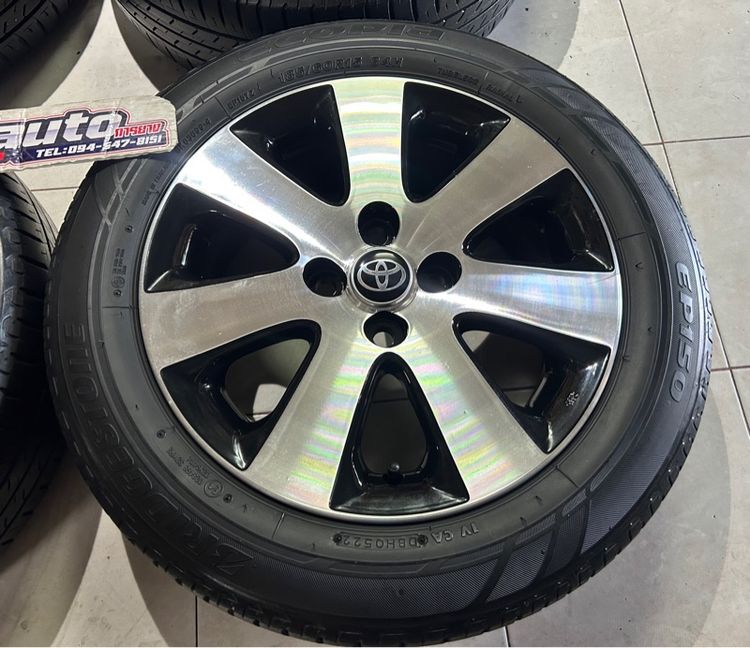 ล้อTOYOTA 15 4x100 พร้อมยางบริสโตน 185 60 15 ปี22 ครบชุด รูปที่ 6