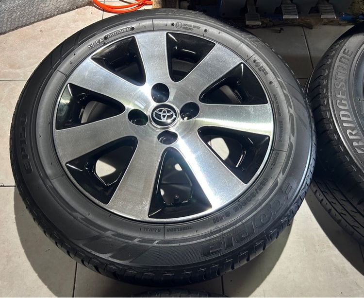 ล้อTOYOTA 15 4x100 พร้อมยางบริสโตน 185 60 15 ปี22 ครบชุด รูปที่ 4
