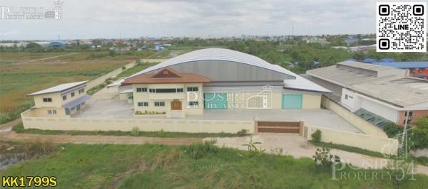 ขายโรงงาน เนื้อที่ 7 ไร่ 1 งานเศษ บางกระดี่ 16 มีครบแบบ 3 in 1 โรงงานสูง 11 เมตร สำนักงาน 2 ชั้น บ้านพักคนงานสูง พร้อมใบ รง.4 - KK001799s