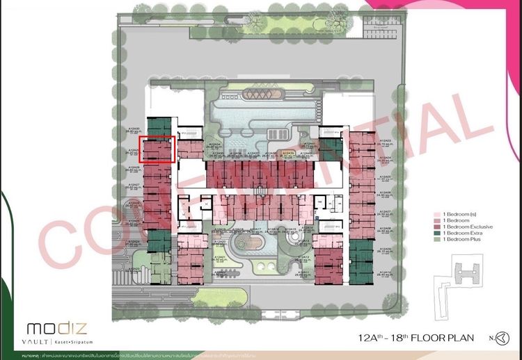 อื่นๆ ไม่อนุญาต ตกแต่งครบ 2026 ขายดาวน์ - เจ้าของขายเอง Modiz Vault Kaset - Sripatum โมดิซ วอลท์ เกษตร - ศรีปทุม ห้อง 26.20 ตร.ม.