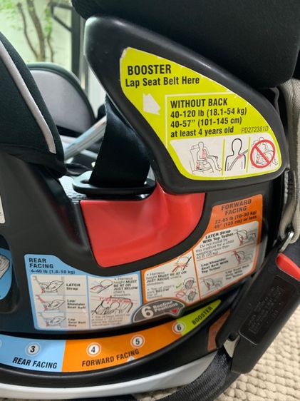 คาร์ซีทเด็กจากอเมริกา GRACO carseat รุ่น 4EVER ปรับใช้งานได้ 4 แบบ ตั้งแต่แรกเกิดจนโตเลยค่ะ (เด็กนํ้าหนัก 1.8 kgไปจนถึง 54 kg) สภาพดีมากค่ะ รูปที่ 13