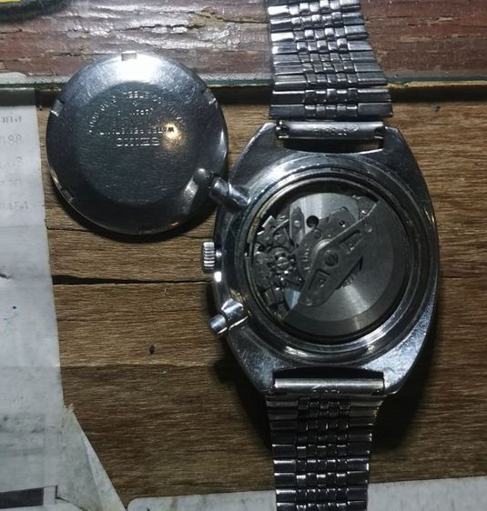 Vintage SEIKO Pepsi 6139-6030 AUTO CHRONOGRAPH JAPAN 1970's หน้าเดิม จับเวลาวงเดียว ตัวเก่าตึง  ตึง เครื่องสวย เดิน
ปรกติ สายยาวไม่เดิม' รูปที่ 8