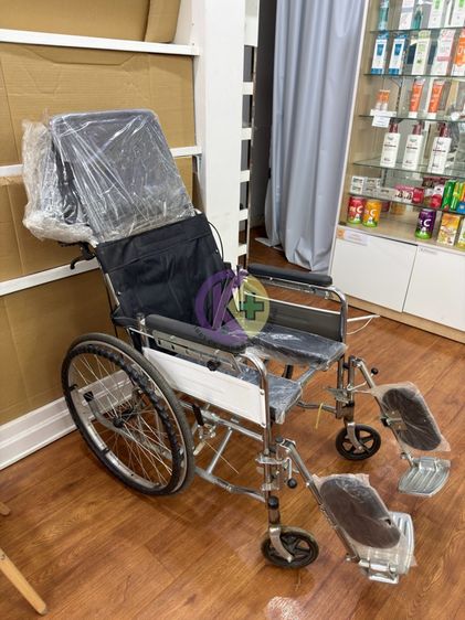 รถเข็นนั่งถ่าย ปรับเอนนอนได้ถึง 6ระดับ‼️ รุ่นเบาะรังผึ้งป้องกันแผลกดทับ รูปที่ 2