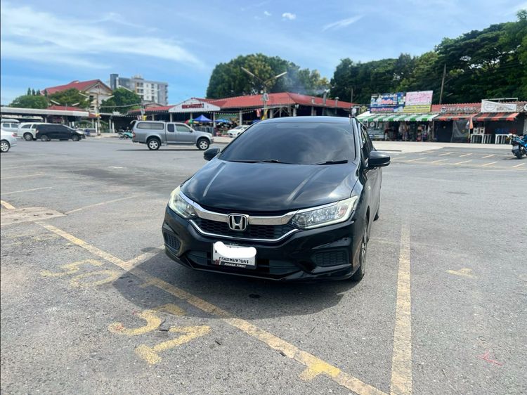 Honda City 2018 1.5 V i-VTEC Sedan เบนซิน ไม่ติดแก๊ส เกียร์อัตโนมัติ ดำ