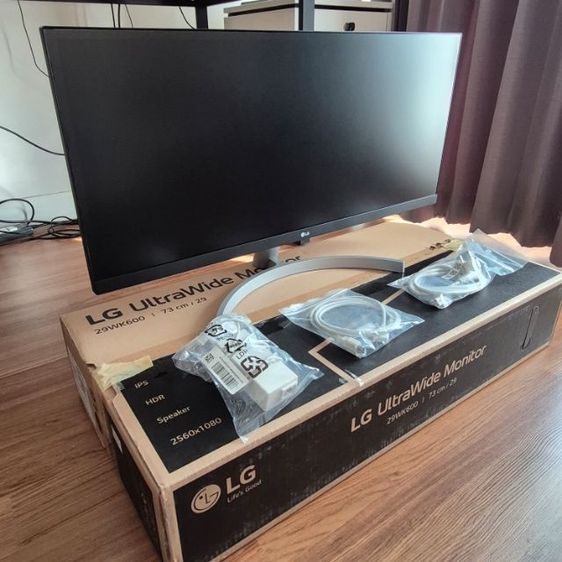 จอภาพ ขายจอ Monitor LG 29WK600-W UltraWide 29 นิ้ว IPS 75Hz HDR สภาพใหม่ใช้น้อย อุปกรณ์ครบกล่อง