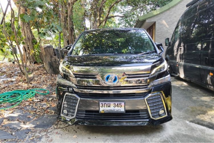 รถ Toyota Vellfire 2.5 Hybrid ZR G Edition E-Four 4WD สี ดำ