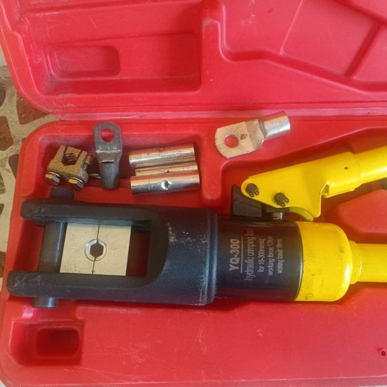 คีมย้ำหางปลาไฮดรอลิค YQ-300 พร้อมอุปกรณ์  รูปที่ 2