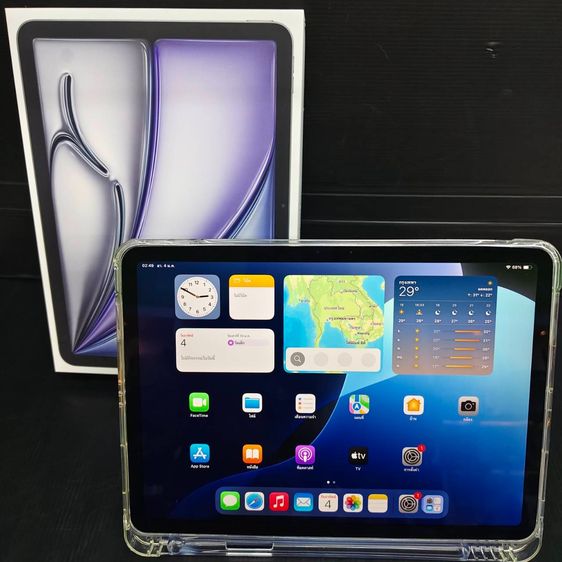 iPad Air711-inch M3 256GB Wi-Fi สีSpace Gray ยังไม่เคยใช้งาน สุขภาพแบต 100 เหลือประกัน10เดือน รูปที่ 2