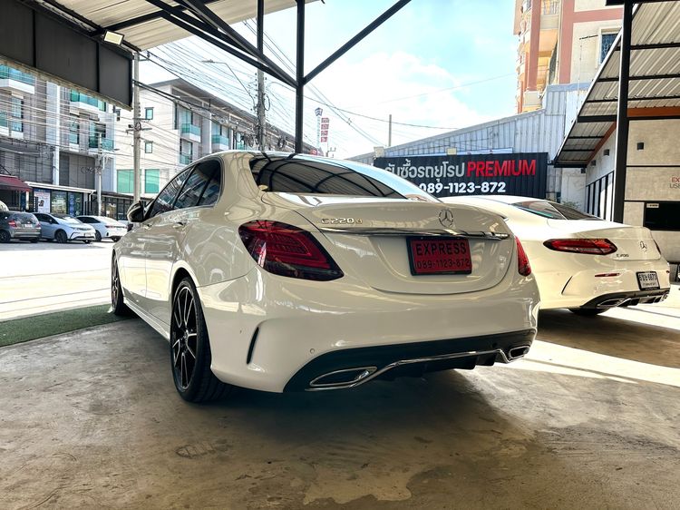 Mercedes-Benz C-Class 2019 C220 Sedan ดีเซล ไม่ติดแก๊ส เกียร์อัตโนมัติ ขาว รูปที่ 4