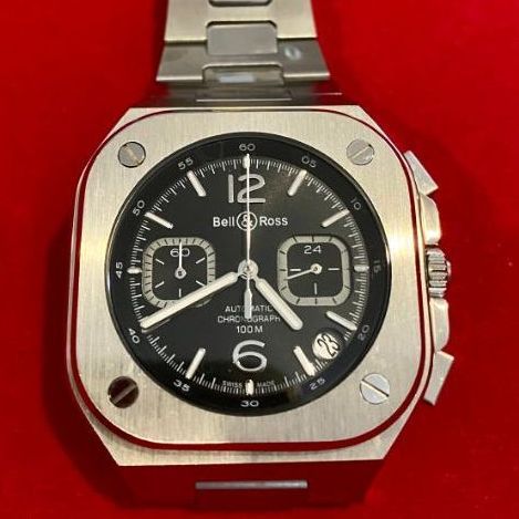 BR​ sport​ 44mm​ จับเวลา​ สวย​ ส่งฟรี