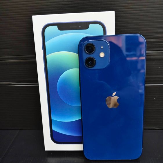 iPhone 12 64GB Blue  สุขภาพแบต 80 รอบชาร์จ 324 ครั้ง  อุปกรณ์ครบกล่อง