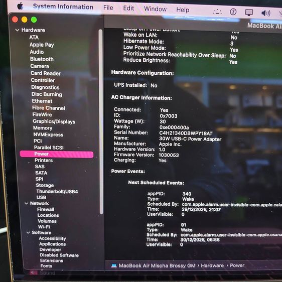 MacBook Air M1 13 นิ้ว สี Gold  RAM 8GB  SSD 256GB  แบต 84 รูปที่ 9